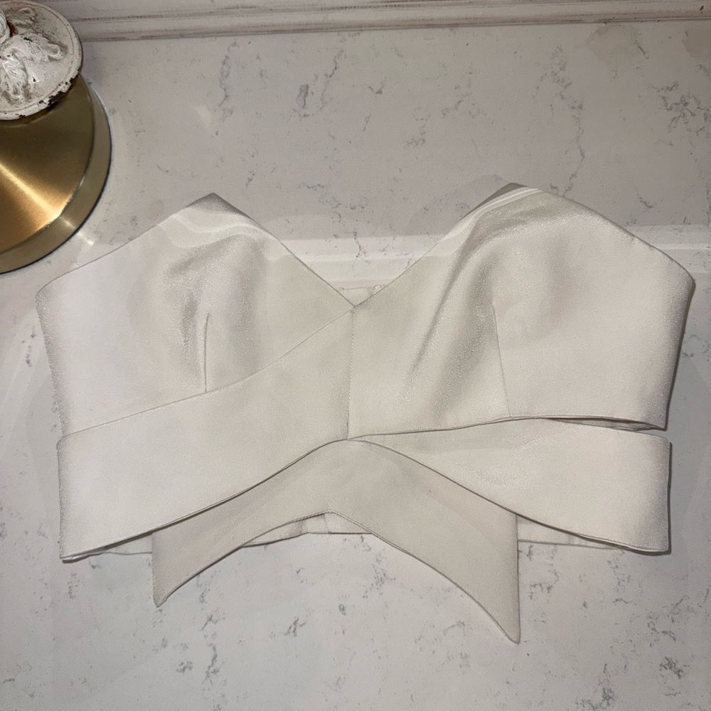 KEEPSAKE the Label Ivory Strapless Top
